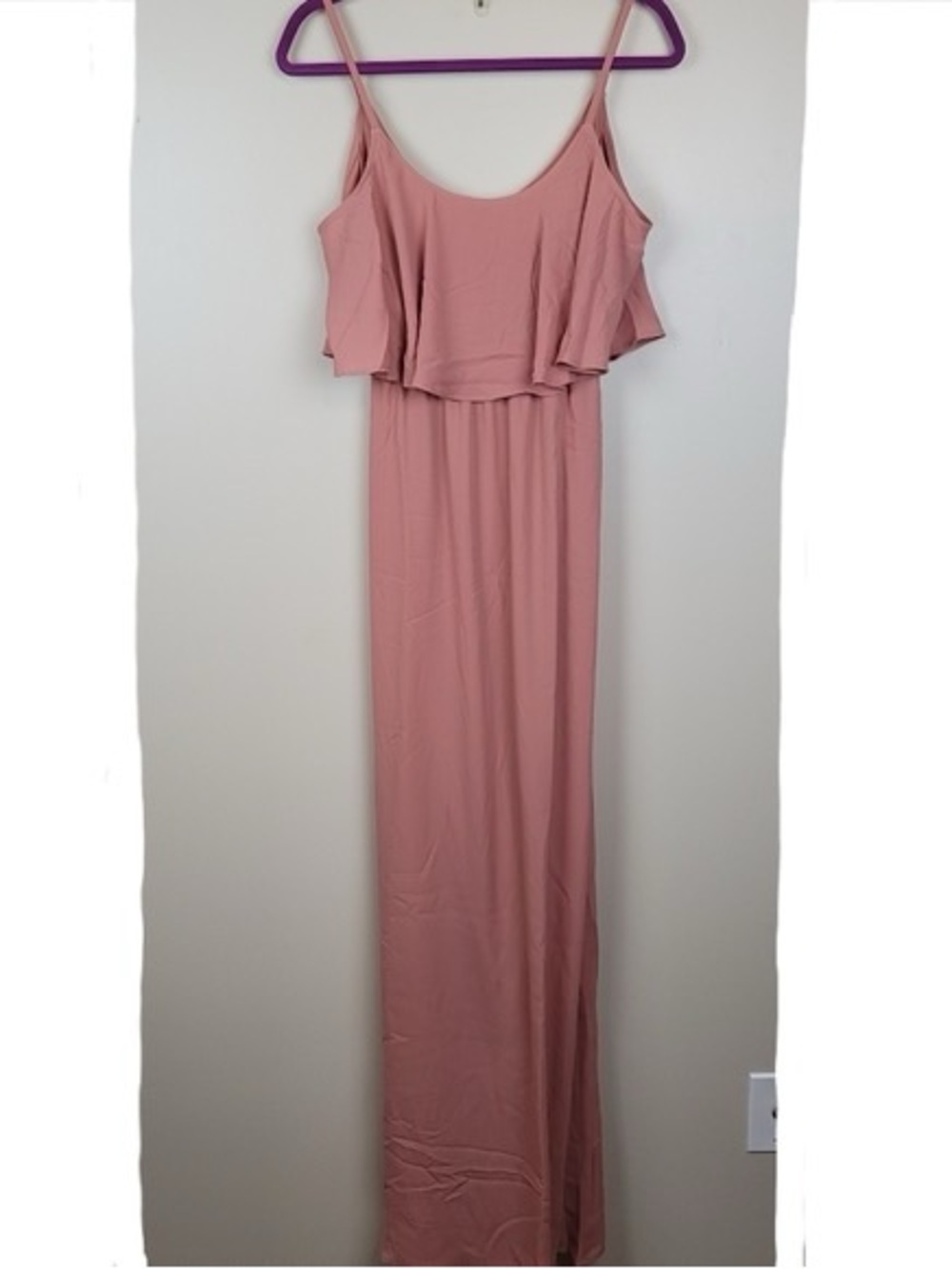 Blush Pink Ruffle Maxi Dress - show me
Your mumu  maxi